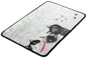 Vonios grindų kilimėlis Foutastic Angry Cats, pilka sp., 60 cm x 40 cm
