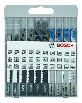 Siaurapjūklio pjūklelių komplektas Bosch 2607010630, 0.1 cm, 10 vnt.
