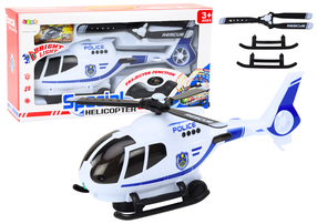 Rotaļu helikopters Lean Toys Special Police, zila krās./balta krās.