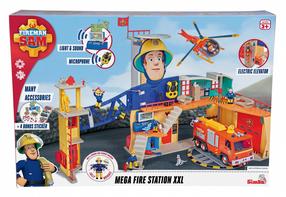 Žaislinė gaisrinė mašina Simba Fireman Sam Mega Fire Station, įvairių spalvų