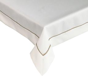 Staltiesė stačiakampė OI-03, dramblio kaulo sp., 140 x 240 cm