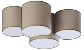 Šviestuvas lubų TK Lighting Mona Nature 4 6592, E27, 4 x 15 W, ruda sp. / balta sp.