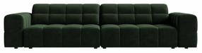 Sofa Cosmopolitan Design Chicago Velvet Venus 2940, žalio stiklo sp., 102 x 252 cm x 78 cm