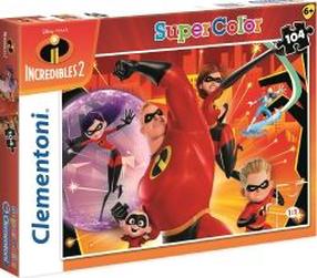 Puzle Clementoni Incredibles 2 27106, 33.5 cm x 48.5 cm, 104 gab., daudzkrāsaina