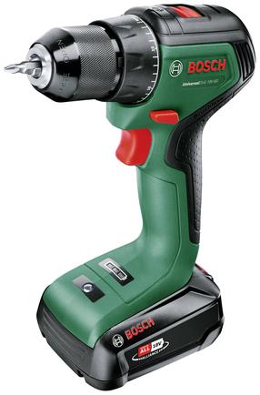 Akumulatora skrūvgriezējs - urbis ar bateriju Bosch UniversalDrill 18V-60, 18 V, 2 Ah