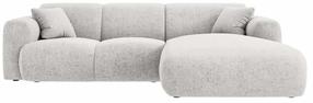 Kampinė sofa Cosmopolitan Design Nolio Haga 06, šviesiai pilka sp., dešininė, 170 x 260 cm x 72 cm