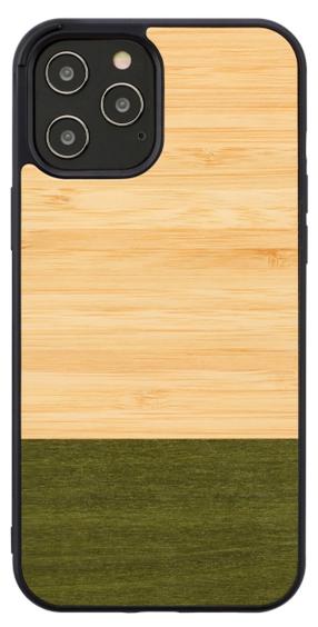 Telefoni ümbris Man&Wood Bamboo Forest Black for iPhone 12/12 Pro, must v./beež v./roheline v., Apple
