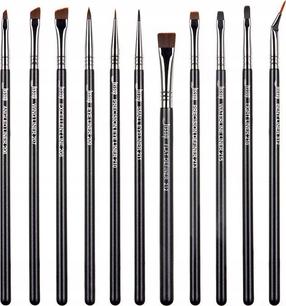 Meigipintslite komplekt Jessup Professional Eyeliner Brush T324, 11 tk, mitmevärviline