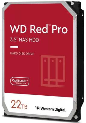 Serverių kietasis diskas (HDD) Western Digital WD Red Pro, 3.5", 22 TB
