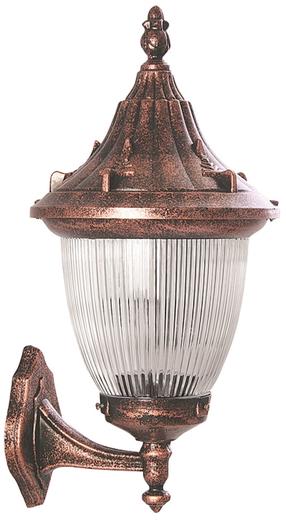 Āra sienas lampa Opviq BAP-68186-BKR-M3, 60W, E27, IP65, brūna krās., 30 cm x 50 cm