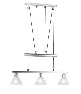 Šviestuvas kabinamas Trio Stamina 3751031-07, E14, 3 x 40 W, balta sp. / nikelio sp.