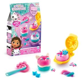 Plastilino rinkinys, su priedais Spin Master Gabbys Dollhouse Cakey Cat Donuts, įvairių spalvų