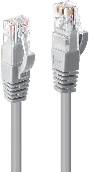 Сетевой кабель Lindy Cat.6 U/UTP PVC RJ-45, RJ-45, 2 м, серый цв.