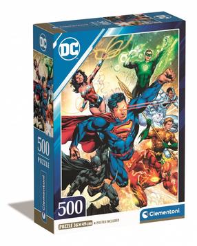 Dėlionė Clementoni DC Comics Justice League 35531, 49 cm x 36 cm, 500 vnt., įvairių spalvų