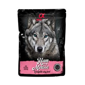 Šlapias šunų maistas Alpha Spirit Mousse, kumpis, 0.3 kg