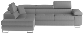 Kampinė sofa Anton Jarell 04, pilka sp., kairinė, 202 x 275 cm x 85 cm