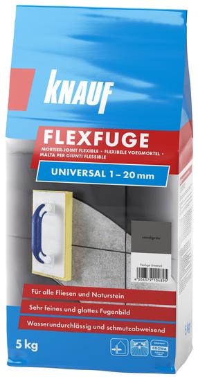 Шпатлевка для швов Knauf FLEXFUGE, декоративный, песочно-серый цв., 5 кг