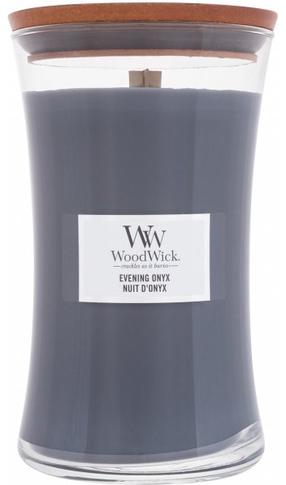 Свеча, ароматическая WoodWick Evening Onyx, 120 час, 610 г, серый цв.