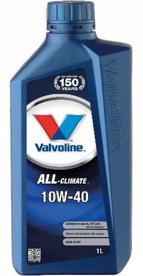 Motoreļļa Valvoline All Climate 10W - 40, daļēji sintētiska, 1 l