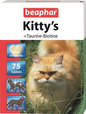 Barības piedevas, vitamīni kaķiem Beaphar Kitty's Taurine + Biotin