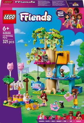 Konstruktor LEGO® Friends Kassi sünnipäevapidu ja puuonn 42666, 321 tk