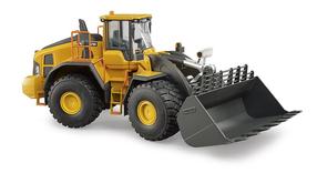 Žaislinis traktorius Bruder Volvo Wheel loader L260H 02458, 1:16, juoda sp./geltona sp.