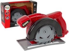 Игрушечний инструмент мастера, пила Lean Toys Power Tools Saw, черный цв./красный цв.