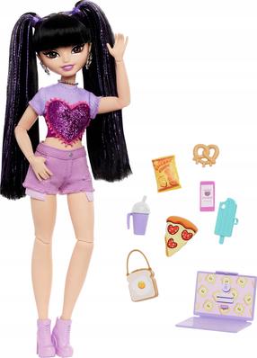 Lėlė su priedais Mattel Barbie Dream Besties Renee, 30 cm, violetinė sp.