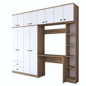 Lastetoa komplekt Kalune Design BA122 - 2697 893RAN3317, valge v./pähklipuu v.