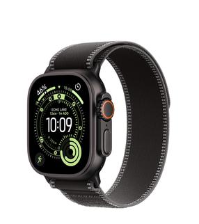 Смарт-часы Apple Watch Ultra 3 GPS + Cellular 49mm MF1H4ET/A, black titanium корпус с black/charcoal trail loop ремешком - M/L