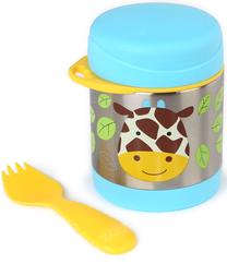 Termosas maistui Skip Hop Zoo Giraffe, 325 ml, 1 m., 8.8 cm, nerūdijantysis plienas, geltona sp./žydra sp.