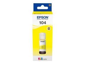 Spausdintuvo kasetė Epson EcoTank 104, geltona, 65 ml