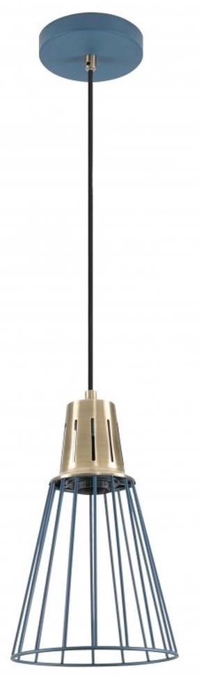 Lampa karināms GTV Kaliope 8266 OS-KAL-E27-25-DEC, E27, 1 x 40 W, zila krās./zelta krās. / zila krās.