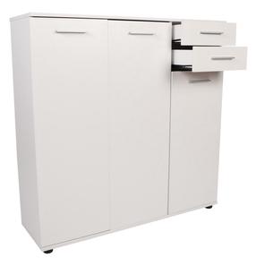 Batų spintelė Kalune Design ADR-532-BB-1, balta sp., 35 cm x 108 cm x 108 cm