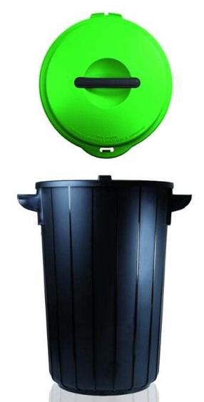 Atkritumu tvertne Gio'Style Ecosolution 5760054, tumši pelēka krās./zaļa krās., 35 l, 54 cm x 37.5 cm