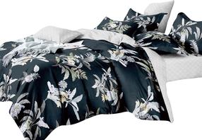 Patalynės užvalkalų komplektas Mariall PME-616, juoda sp./pilka sp./smėlio sp., 70 x 80 cm, 160 x 200 cm