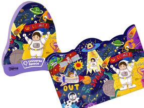Dėlionė Playful Mario Universe Space, 34 cm x 50 cm, 48 vnt., įvairių spalvų