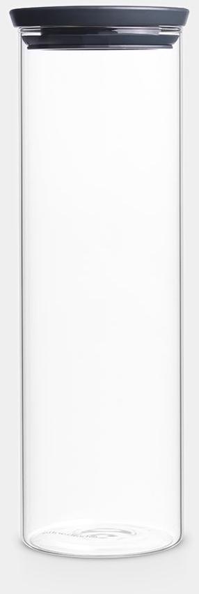 Birių produktų indas Brabantia, 1.9 l, skaidri sp./pilka sp.