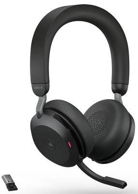 Bezvadu austiņas Jabra Evolve2 75 MS Link380a 27599-999-999, melna krās.