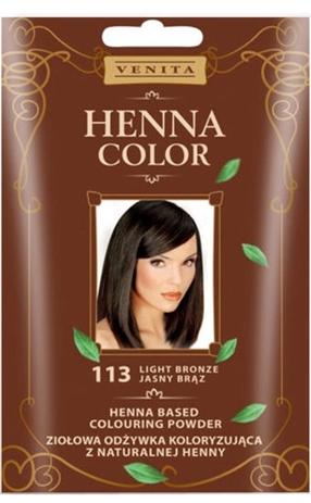Spalvota pudra Venita Henna Color, šviesiai ruda, Light Brown 113, 25 ml