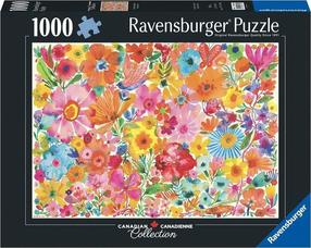 Pusle Ravensburger Canadian Collection Blossoming Beauties, 50 cm x 70 cm, 1000 tk, mitmevärviline