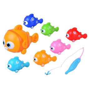 Vannas istabas rotaļlietu komplekts, makšķere ar zivi Go Fishing Clown Fish ZA6016, daudzkrāsaina