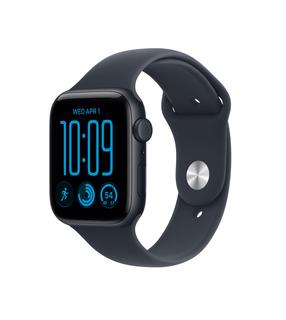 Išmanusis laikrodis Apple Watch SE 3 GPS 44mm MJL74ET/A, midnight aluminium korpusas su navy blue sport dirželiu - S/M
