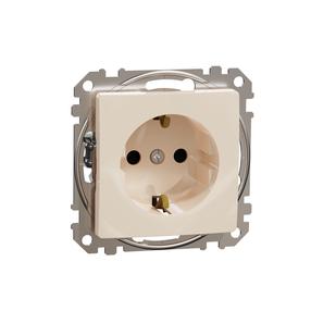 Ligzda Schneider Electric Sedna Design SDD112021, Iezemēta rozete, IP20, bēša krās.