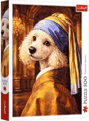 Puzle Trefl Poodle with a Pearl, 48 cm x 34 cm, 500 gab.