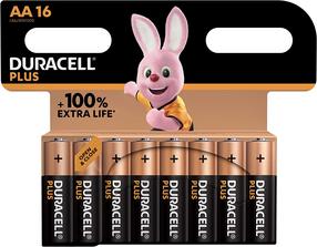 Батареи Duracell Plus, AA, 1.5 В
