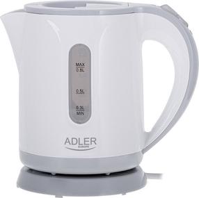 Elektrinis virdulys Adler AD 1371g, 0.8 l, balta sp./pilka sp.