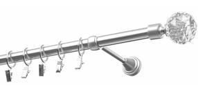 Karnīze Olimp Kula Krysztal, 250 cm, Ø 19 mm, nerūsējošā tērauda krās.