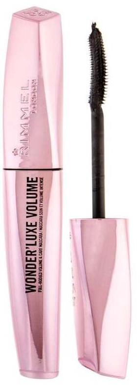 Blakstienų tušas Rimmel London Wonder Luxe Volume, 11 ml, tamsiai ruda sp. 002 brown black