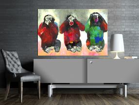 Reproduktsioon Artgeist Three Wise Monkeys, g-a-0102-b-a, 30 cm x 20 cm